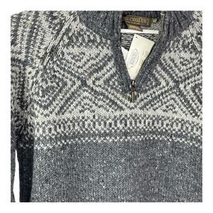 NWT Inis Crafts Wool Fair Isle Sweater Donegal Yarn Men's XL